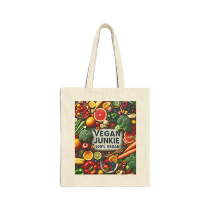 100% Vegan Cotton Canvas Tote Bag